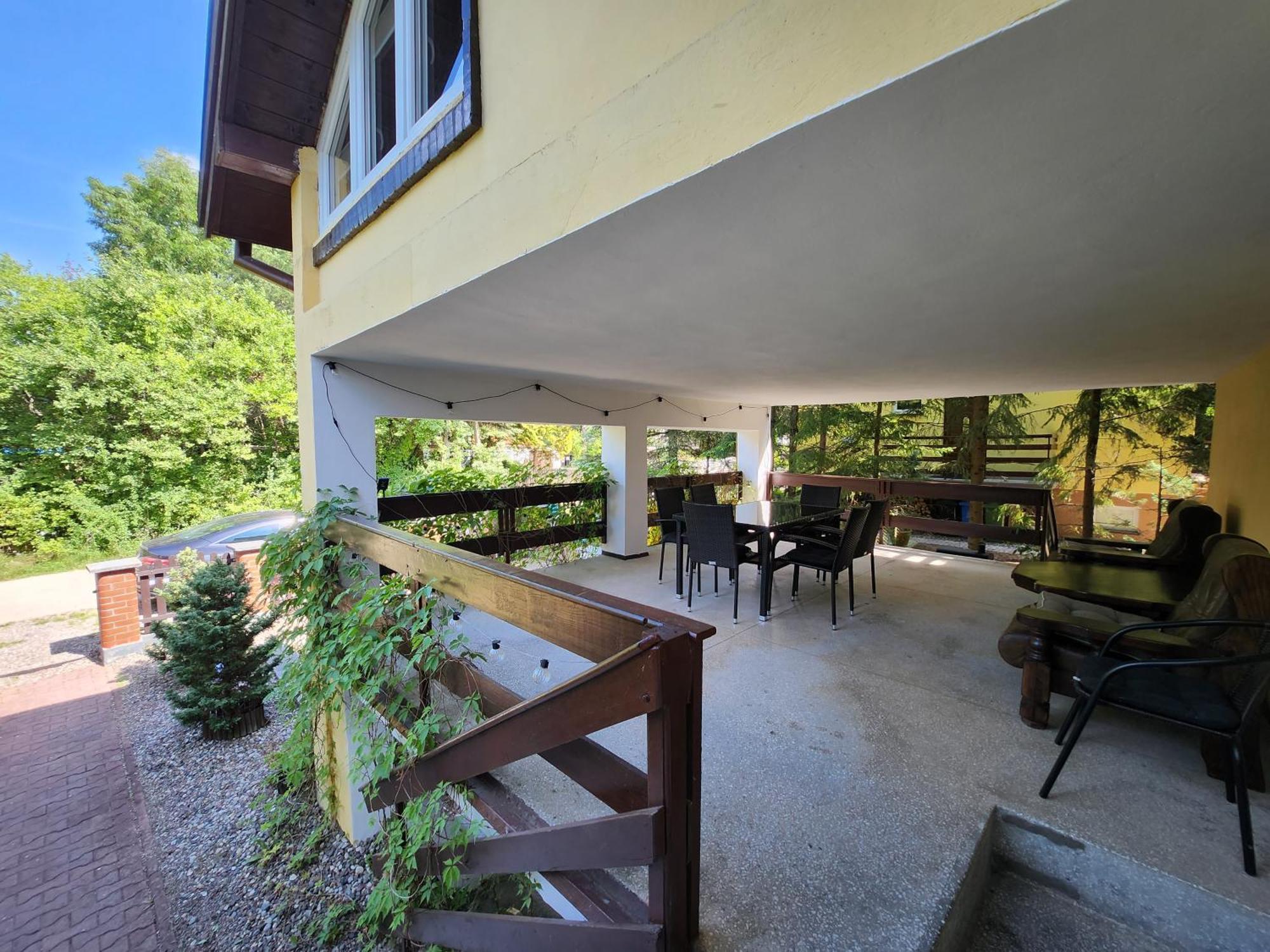 Duzy Dom Wilkasy Zalesie 100M Od Plazy Villa ภายนอก รูปภาพ